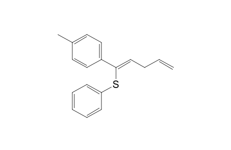 1-Phenylthio-1-(p-tolyl)penta-1(Z),4-diene