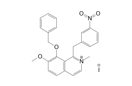 8-Benzyloxy-1-(3'-nitrobenzyl)-7-methoxy-N-methylisoquinolinium iodide