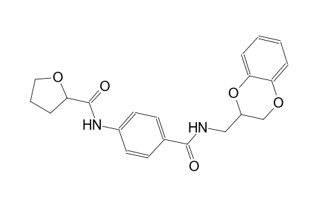 N-(4-{[(2,3-dihydro-1,4-benzodioxin-2-ylmethyl)amino]carbonyl}phenyl)tetrahydro-2-furancarboxamide