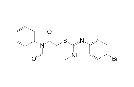 2,5-dioxo-1-phenyl-3-pyrrolidinyl N'-(4-bromophenyl)-N-methylimidothiocarbamate