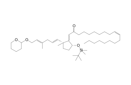 (Z)-1-{(Z)-5alpha-{[(tert-Butyl)dimethylsilyl]oxy}-2alpha-{(E,E)-4-methyl-6-{[(RS)-tetrahydro-2H-pyran-2-yl]oxy)hexa-1,4-dienyl}-2-methylcyclopentylidene)nonadec-10-en-2-one
