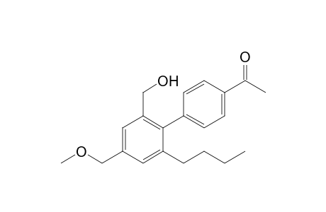 1-(6'-Butyl-2'-hydroxymethyl-4'-methoxymethyl-biphenyl-4-yl)-ethanone