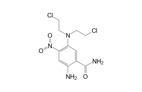 2-Amino-5-[bis(2-chloroethyl)amino]-4-nitro-benzamide