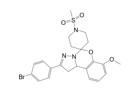 2-(4-bromophenyl)-7-methoxy-1'-(methylsulfonyl)-1,10b-dihydrospiro[benzo[e]pyrazolo[1,5-c][1,3]oxazine-5,4'-piperidine]