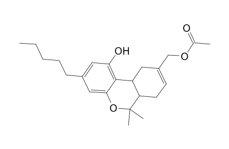 6H-Dibenzo[b,d]pyran-9-methanol, 6a,7,10,10a-tetrahydro-1-hydroxy-6,6-dimethyl-3-pentyl-, 9-acetate, (6aR-trans)-