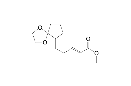 Methyl (E)-5-(2-Oxocyclopentyl)-2-pentenoate Ethylene Ketal