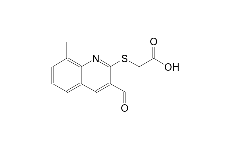 acetic acid, [(3-formyl-8-methyl-2-quinolinyl)thio]-