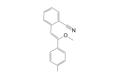 2-(2-Methoxy-2-(4-methylphenyl))ethenylbenzonitrile