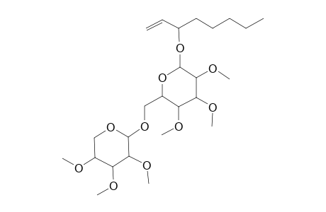 2-oct-1-en-3-Yloxy-6-[(3,4,5-trihydroxyoxan-2-yl)oxymethyl]oxane-3,4,5-triol, hexamethyl ether