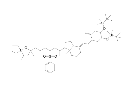 Silane, [[5-[[1-[7-[1,7-dimethyl-3-(phenylsulfonyl)-7-[(triethylsilyl)oxy]octyl]]octahydro-7a-methyl-4H-inden-4-ylidene]ethylidene]-4-methylene-1,2-cyclohexanediyl]bis(oxy)]bis[(1, 1-dimethylethyl)dimethyl-, [1R-[1.alpha.(1R*,3R*),3a.beta.,4E(1R*,3S*,5Z),7a.alpha.]]-