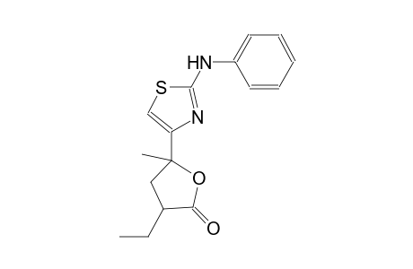 2(3H)-furanone, 3-ethyldihydro-5-methyl-5-[2-(phenylamino)-4-thiazolyl]-