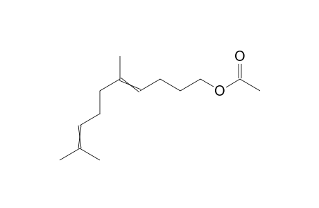 5,9-Dimethyl-4,8-decadienyl acetate(e)