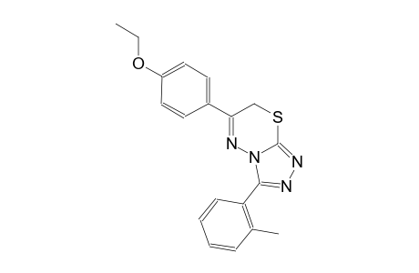 6-(4-ethoxyphenyl)-3-(2-methylphenyl)-7H-[1,2,4]triazolo[3,4-b][1,3,4]thiadiazine