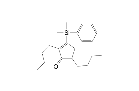 2,5-Bis(n-Butyl)-3-dimethylphenylsilylcyclopent-2-en-1-one