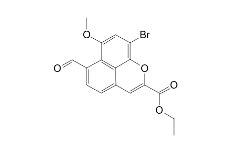9-BrOMO-2-CARBETHOXY-6-FORMYL-7-METHOXYNAPHTHO-[1,8-BC]-PYRAN
