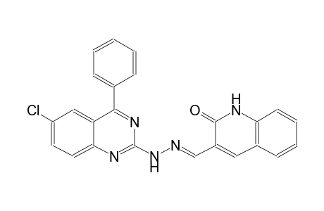 2-oxo-1,2-dihydro-3-quinolinecarbaldehyde (6-chloro-4-phenyl-2-quinazolinyl)hydrazone