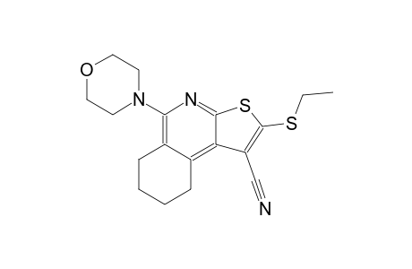 thieno[2,3-c]isoquinoline-1-carbonitrile, 2-(ethylthio)-6,7,8,9-tetrahydro-5-(4-morpholinyl)-