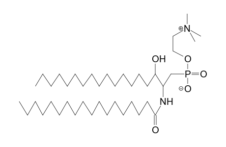 1-(BETA-N,N,N-TRIMETHYLAMMONIOETHYLPHOSPHONO)-2-STEAROYL-1-DEOXY-RAC-SFINGALIN