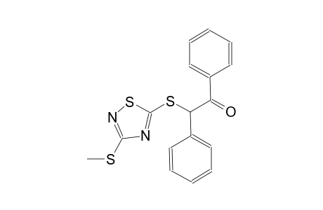 ethanone, 2-[[3-(methylthio)-1,2,4-thiadiazol-5-yl]thio]-1,2-diphenyl-