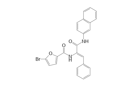 5-Bromo-furan-2-carboxylic acid [1-(naphthalen-2-ylcarbamoyl)-2-phenyl-vinyl]-amide