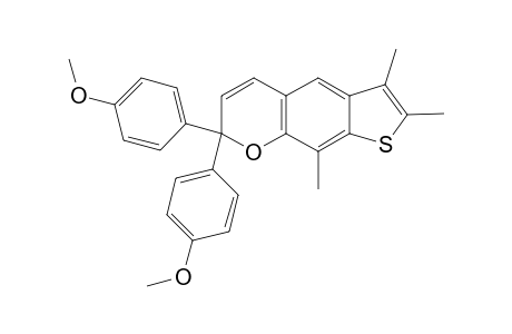 2,3,9-Trimethyl-7,7-bis(4-methoxyphenyl)[7H]-chromene[7,6-b]thiophene