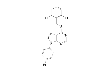 1-(4-bromophenyl)-4-[(2,6-dichlorobenzyl)sulfanyl]-1H-pyrazolo[3,4-d]pyrimidine