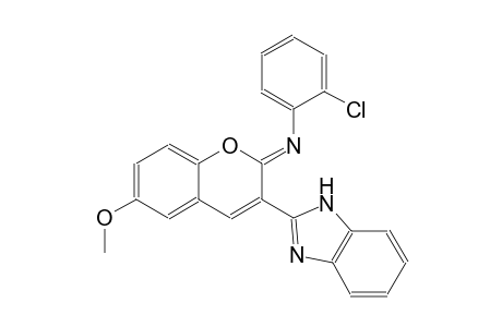 N-[(2Z)-3-(1H-benzimidazol-2-yl)-6-methoxy-2H-chromen-2-ylidene]-2-chloroaniline
