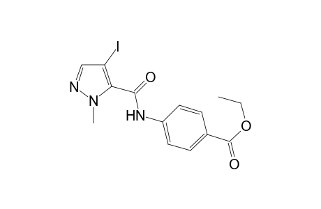 4-[(4-Iodo-2-methyl-2H-pyrazole-3-carbonyl)-amino]-benzoic acid ethyl ester