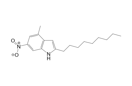 4-Methyl-6-nitro-2-nonyl-1H-indole