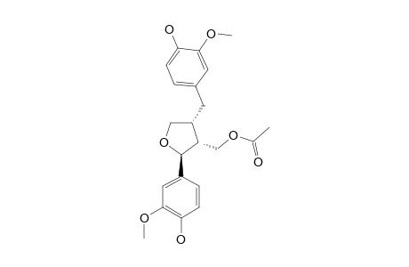 (+)-LARICIRESINOL-3-ACETATE;3-ACETYLOXYMETHYL-4-(4-HYDROXY-3-METHOXYBENZYL)-2-(4-HYDROXY-3-METHOXYPHENYL)-TETRAHYDROFURAN