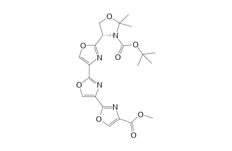 Methyl 2-(2-{2-[(S)-3-(tert-Butoxycarbonyl)-2,2-dimethyloxazolidin-4-yl]oxazol-4-yl}oxazole-4-carboxylate