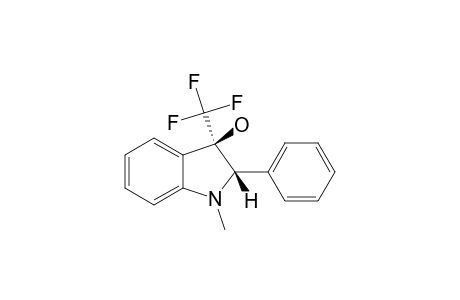 TRANS-(2S*,3R*)-1-METHYL-2-PHENYL-3-(TRIFLUOROMETHYL)-3-INDOLINOL