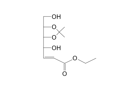 Ethyl (2E)-2,3-dideoxy-5,6-O-(1-methylethylidene)hept-2-enonate