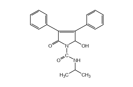 3,4-diphenyl-2-hydroxy-N-isopropyl-5-oxo-3-pyrroline-1-carboxamide