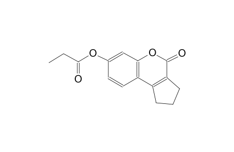 4-oxo-1,2,3,4-tetrahydrocyclopenta[c]chromen-7-yl propionate