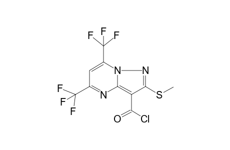 Pyrazolo[1,5-a]pyrimidine-3-carbonyl chloride, 2-methylsulfanyl-5,7-bis(trifluoromethyl)-