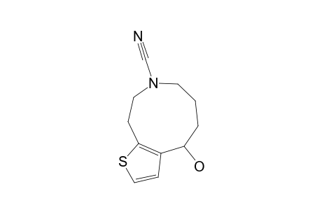 4-HYDROXY-5,6,7,8,9,10-HEXAHYDRO-4H-THIENO-[2.3-D]-AZONINE-8-CARBONITRILE