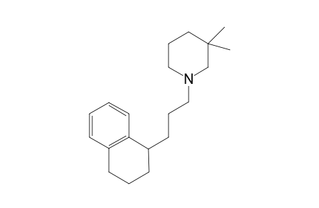 3,3-Dimethyl-1-[3-(1,2,3,4-tetrahyronaphthalen-1-yl)-n-propyl]piperidine