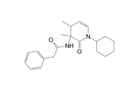 N-(1-cyclohexyl-2-keto-3,4-dimethyl-4H-pyridin-3-yl)-2-phenyl-acetamide