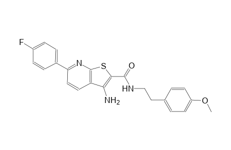 3-amino-6-(4-fluorophenyl)-N-[2-(4-methoxyphenyl)ethyl]thieno[2,3-b]pyridine-2-carboxamide