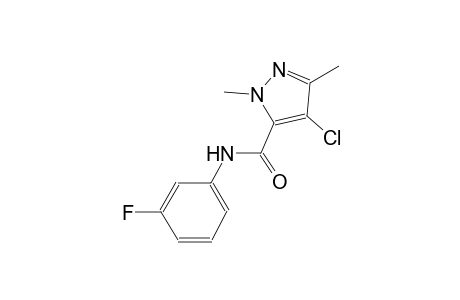 4-chloro-N-(3-fluorophenyl)-1,3-dimethyl-1H-pyrazole-5-carboxamide