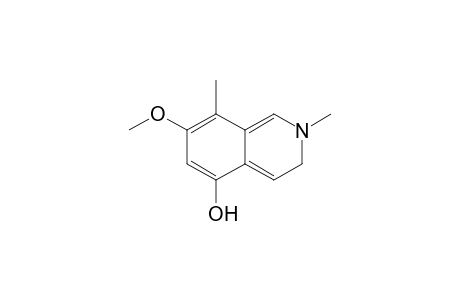 2,8-Dimethyl-5-hydroxy-7-methoxy-2,3-dihydroisoquinoline