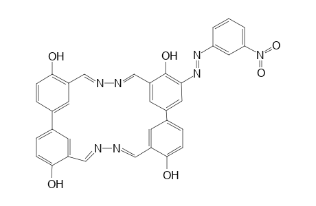 [(3'-Nitrophenyl)diazo]-monosubstituted Macocycloc Tetraazomethyne Dyestuff