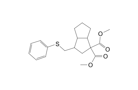 3-Phenylsulfanylmethylhexahydropentalene-1,1-dicarboxylic acid dimethyl ester
