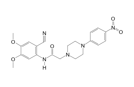 N-(2-cyano-4,5-dimethoxy-phenyl)-2-[4-(4-nitrophenyl)piperazin-1-yl]acetamide