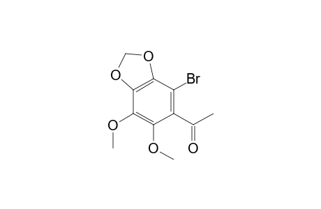 1-(4-Bromo-6,7-dimethoxy-2H-1,3-benzodioxol-5-yl)ethan-1-one