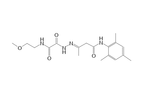 (3E)-N-mesityl-3-{[[(2-methoxyethyl)amino](oxo)acetyl]hydrazono}butanamide