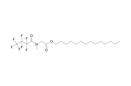 Sarcosine, N-heptafluorobutyryl-, tetradecyl ester