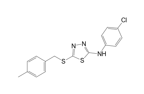 2-(p-chloroanilino)-5-[(p-methylbenzyl)thio]-1,3,4-thiadiazole