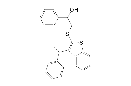 1-Phenyl-2-[3-(1-phenylethyl)benzothiophen-2-yl]sulfanyl-ethanol